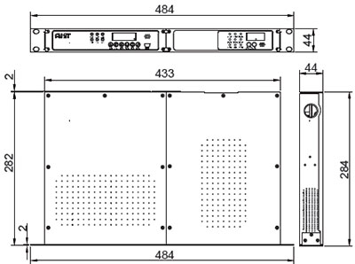 FMST-FXR061吸氣式感煙火災(zāi)
探測器與電源橫向裝配圖